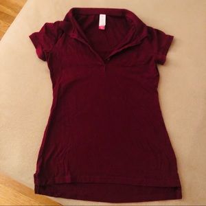 Burgundy polo
